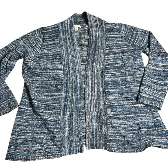 Coldwater Creek,cardigan,wool blend,metallic thread. open front Might be vintage - Picture 12 of 17